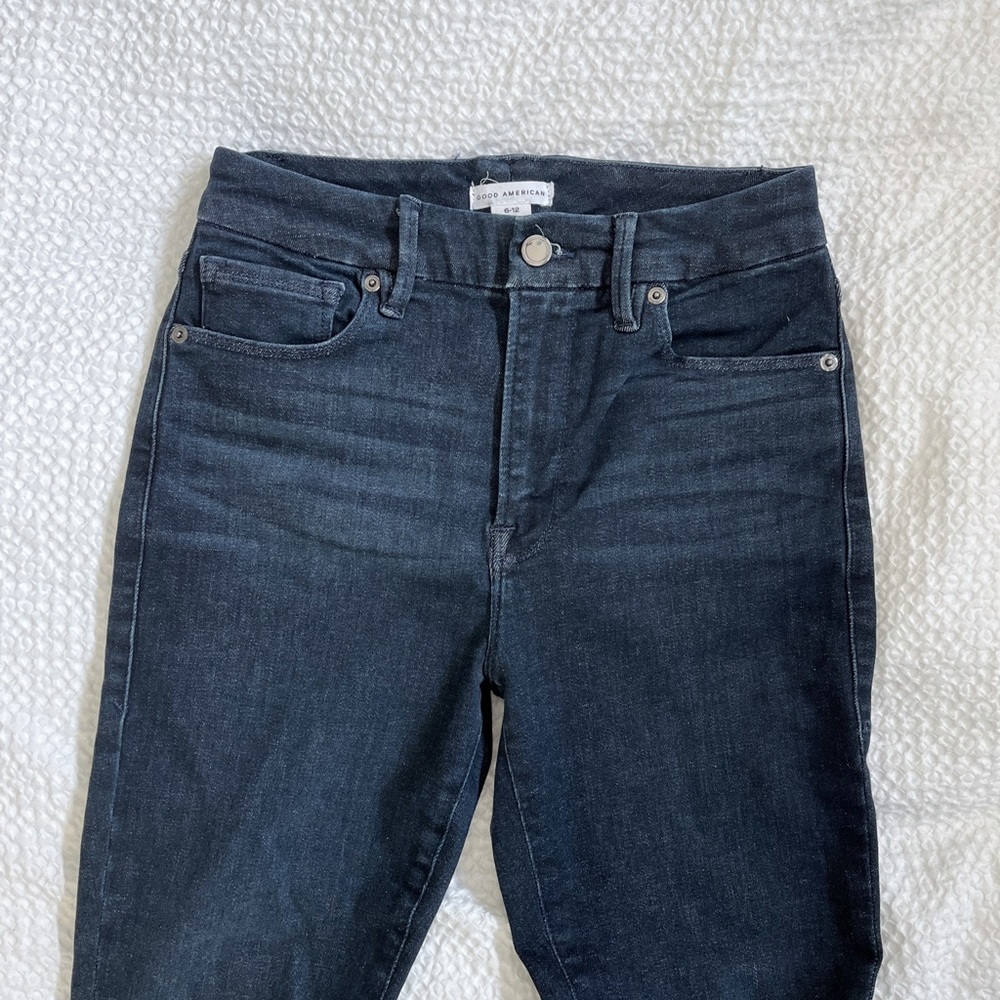 Good American Always Fits Petite Deep Blue002 Sz 6-12